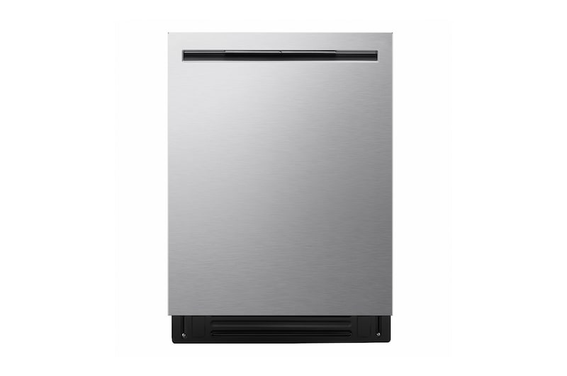 Vue avant de Lave-vaisselle FlushFit🅪 LG | 46 dB, QuadWash🅫 Pro, AutoVentDry🅪, 3e panier ajust., ind. d’état au plancher, commande sup., acier inox. LDNPQ555S